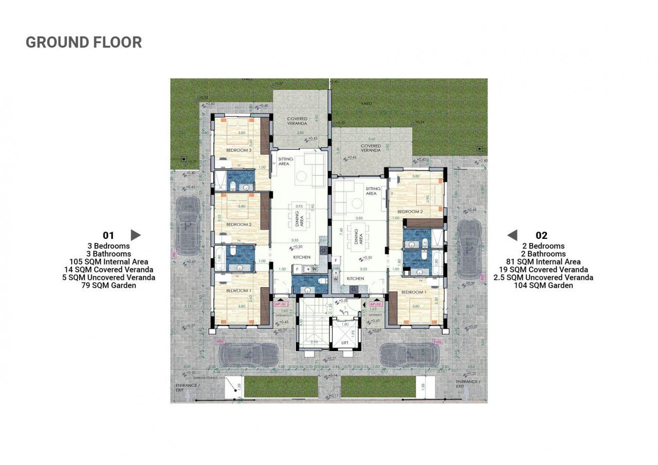 3 Bedrooms Apartment in Faneromeni, Larnaca