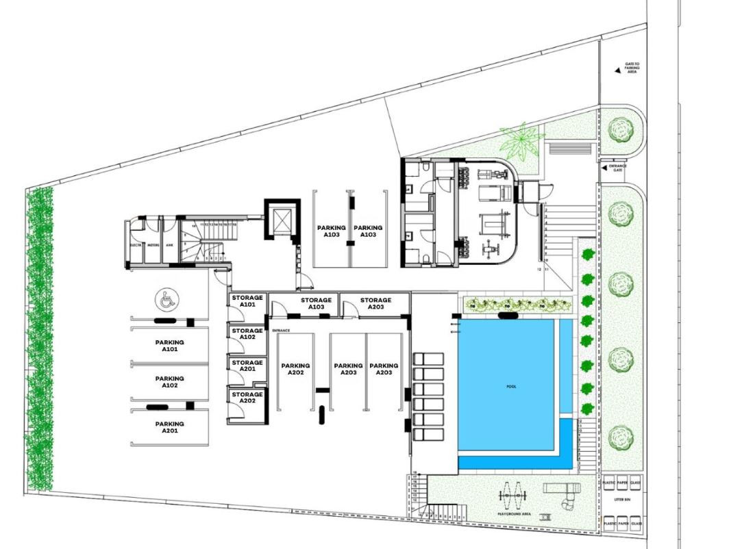 2 Bedrooms Apartment in Green Area, Limassol